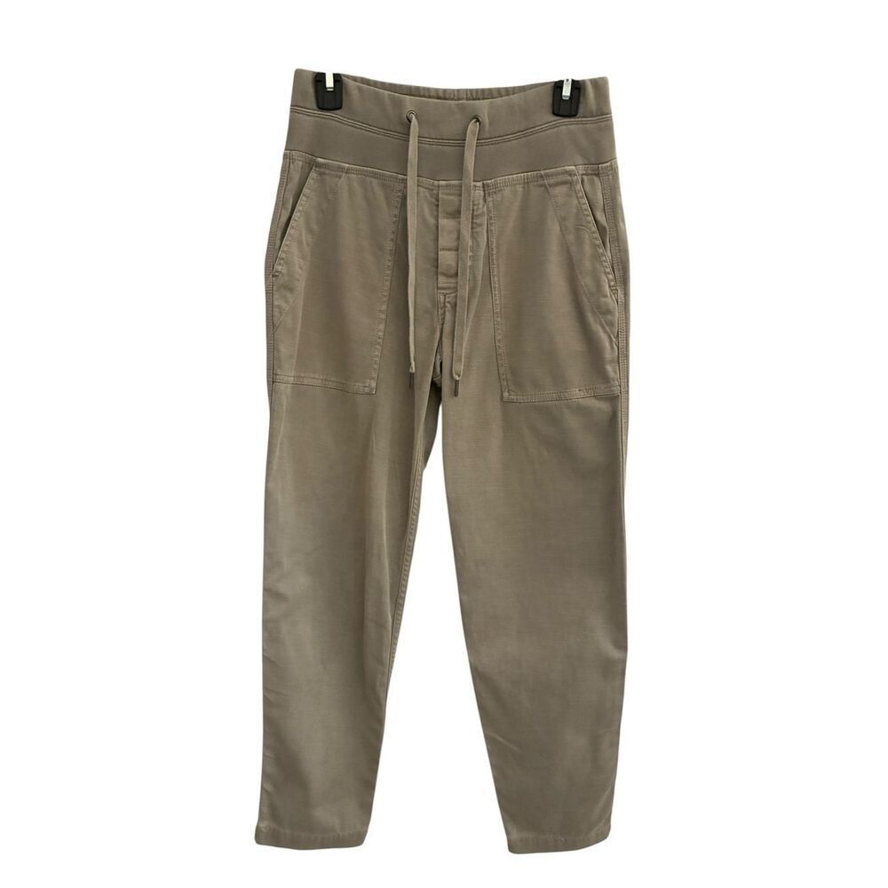 James Perse Olive-Taupe Drawstring Jogger Pants Woman’s Size 0